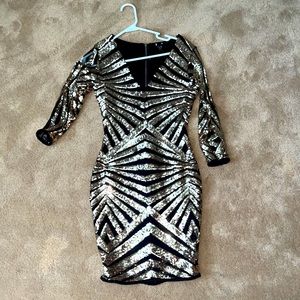 Mini Sequin Dress.